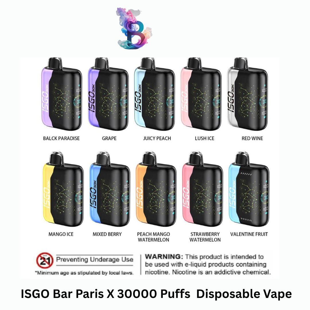 ISGO Bar Paris X 30000 Puffs in Dubai UAE ISGO Bar Paris X 30000 Puffs