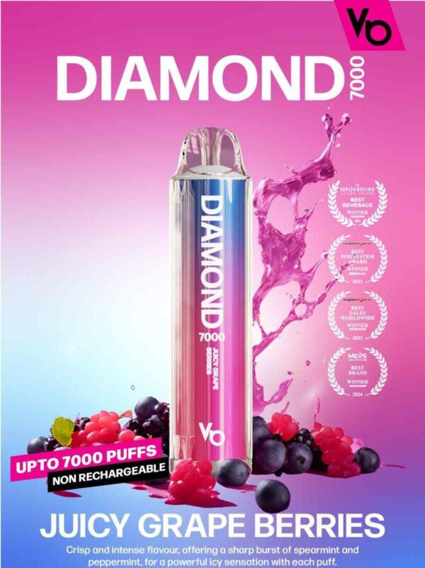 Vapes Bars Diamond 7000 Puffs Disposable Vape in UAE - Image 10