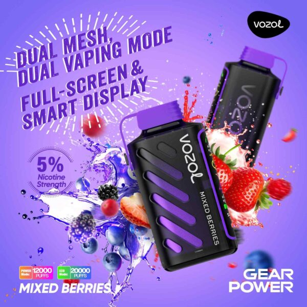 VOZOL Gear Power 20000 Puffs Disposable Vape in Dubai UAE - Image 3