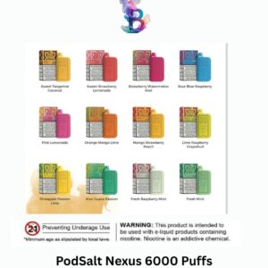 PodSalt Nexus 6000 Puffs