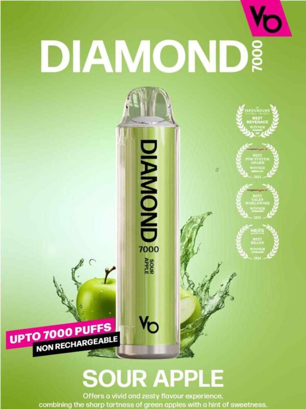 Vapes Bars Diamond 7000 Puffs Disposable Vape in UAE - Image 14