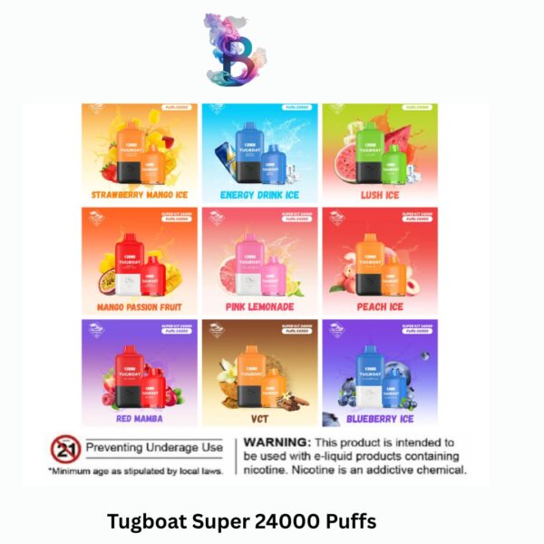 Tugboat Super 24000 Puffs Disposable Vape