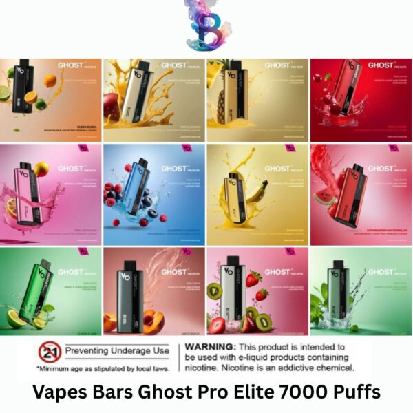 Vapes Bars Ghost Pro Elite 7000 Puffs