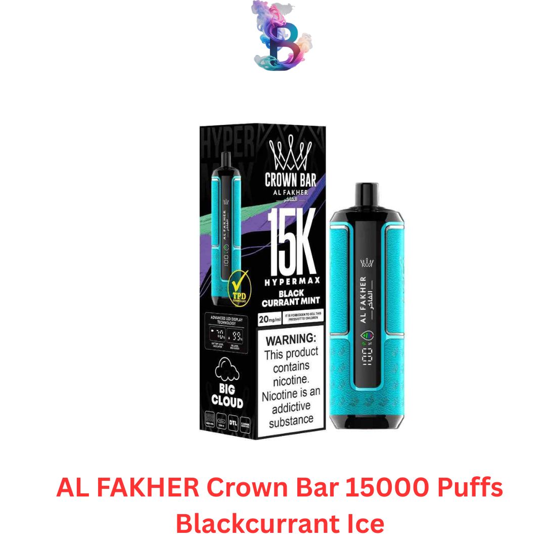 AL FAKHER Crown Bar 15000 Puffs Blackcurrant Ice