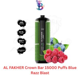 AL FAKHER Crown Bar 15000 Puffs Blue Razz Blast