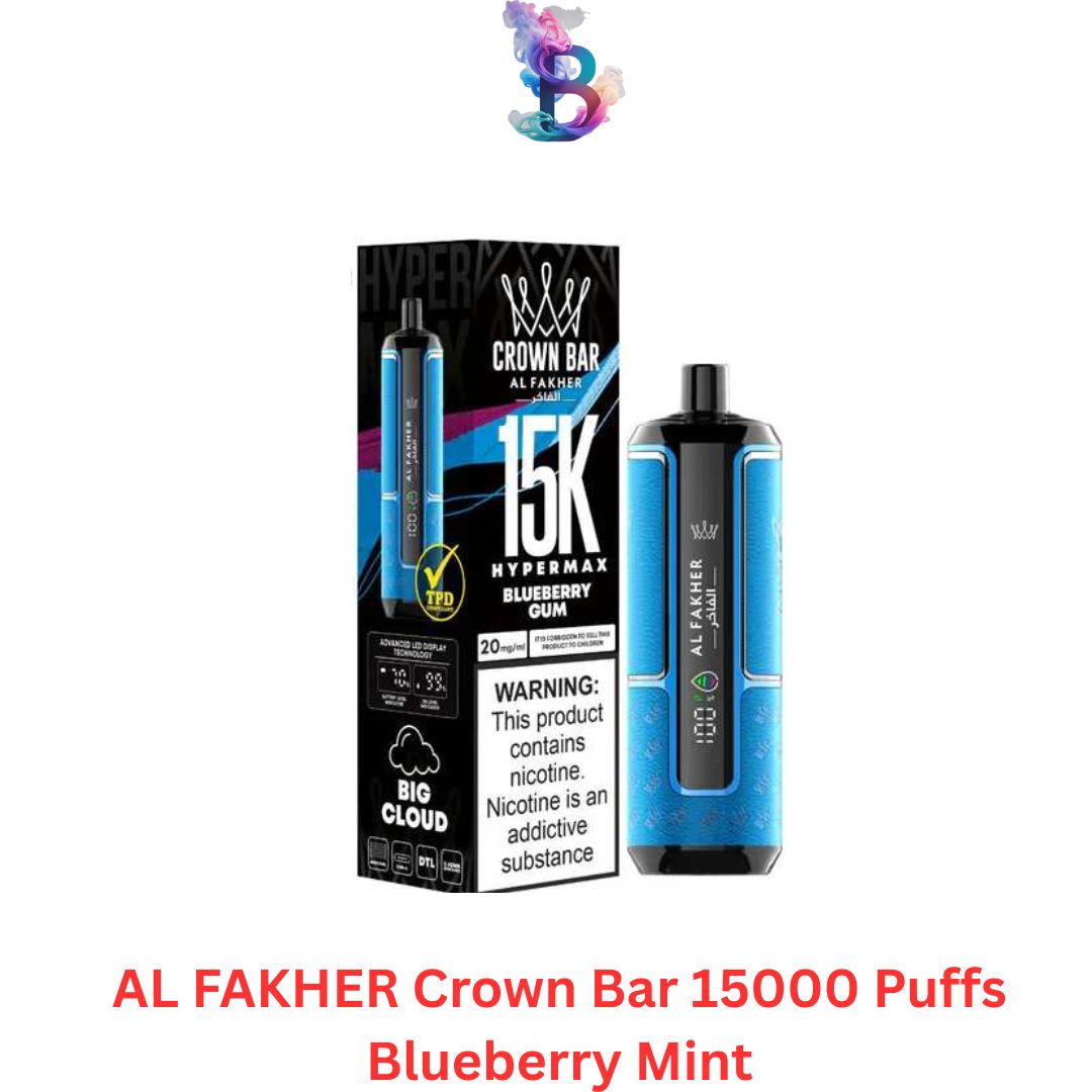 AL FAKHER Crown Bar 15000 Puffs Blueberry Mint