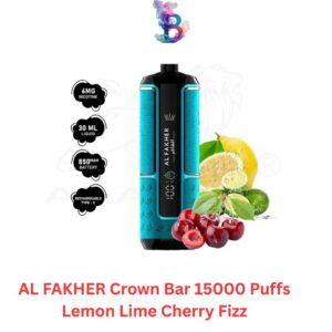 AL FAKHER Crown Bar 15000 Puffs Lemon Lime Cherry Fizz