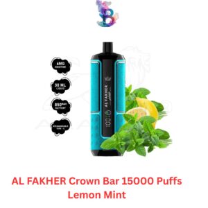 AL FAKHER Crown Bar 15000 Puffs Lemon Mint