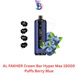AL FAKHER Crown Bar Hyper Max 15000 Puffs Berry Blue