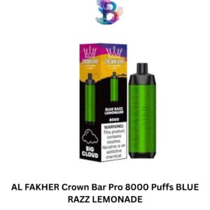 AL FAKHER Crown Bar Pro 8000 Puffs BLUE RAZZ LEMONADE