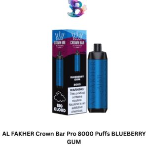 AL FAKHER Crown Bar Pro 8000 Puffs BLUEBERRY GUM