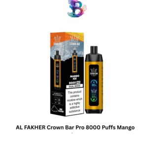 AL FAKHER Crown Bar Pro 8000 Puffs MANGO ICE