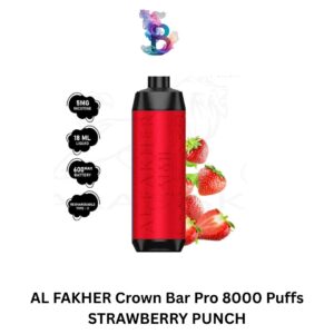 AL FAKHER Crown Bar Pro 8000 Puffs STRAWBERRY PUNCH