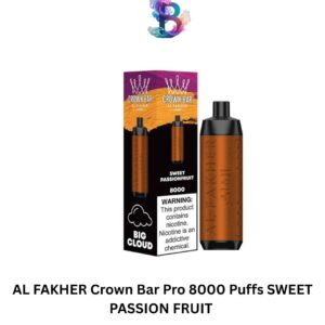 AL FAKHER Crown Bar Pro 8000 Puffs SWEET PASSION FRUIT