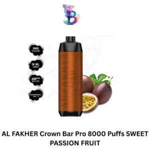 AL FAKHER Crown Bar Pro 8000 Puffs SWEET PASSION FRUIT