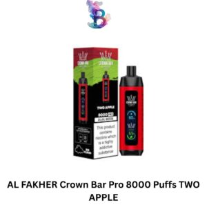 AL FAKHER Crown Bar Pro 8000 Puffs TWO APPLE