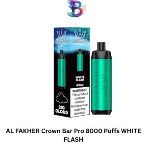 AL FAKHER Crown Bar Pro 8000 Puffs WHITE FLASH